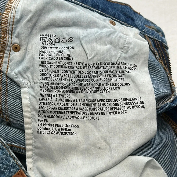 BDG Slim Fit Boyfriend Distressed Denim Women’s Jeans Size 26 - Picture 9 of 12